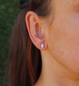 Ellibelle Jewellery Vintage Marquise-Cut Diamond & Platinum Stud Earrings (1.30cts)