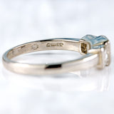 Ellibelle Jewellery Vintage Millennium Princess-Cut Diamond Platinum Three-Stone Engagement Ring (2.20cts)