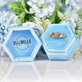 Ellibelle Jewellery Vintage Multi-Gemstone 9ct Gold Cluster Ring