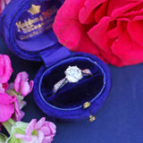 Ellibelle Jewellery Vintage Old-Mine-Cut Yellow Diamond Platinum Solitaire Engagement Ring (1.15cts)