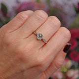 Ellibelle Jewellery Vintage Old-Mine-Cut Yellow Diamond Platinum Solitaire Engagement Ring (1.15cts)