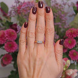 Ellibelle Jewellery Vintage Princess-Cut Diamond 18ct Gold Three-Stone Engagement Ring (1.00ct)