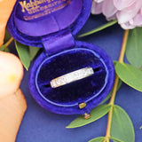 Ellibelle Jewellery Vintage Princess-Cut Diamond 18ct White Gold Half-Eternity Wedding Band Ring (1.00ct)