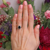 Ellibelle Jewellery Vintage Sapphire & Diamond 18ct White Gold Cluster Ring (2.40cts)