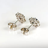 Ellibelle Jewellery Vintage Sapphire Diamond 18ct White Gold Stud Earrings by Cropp & Farr