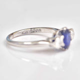 Ellibelle Jewellery Vintage Sapphire Diamond Trilogy Engagement Ring By Cropp & Farr