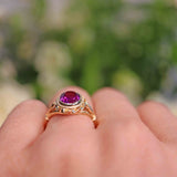 Ellibelle Jewellery Vintage Style Amethyst 9ct Gold Dress Ring (1.95ct)