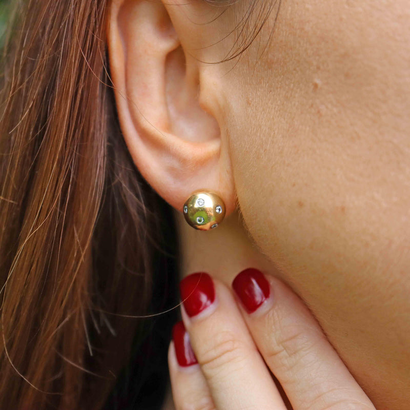 Ellibelle Jewellery Vintage Tiffany & Co Diamond 18ct Gold 'Etoile' Stud Earrings