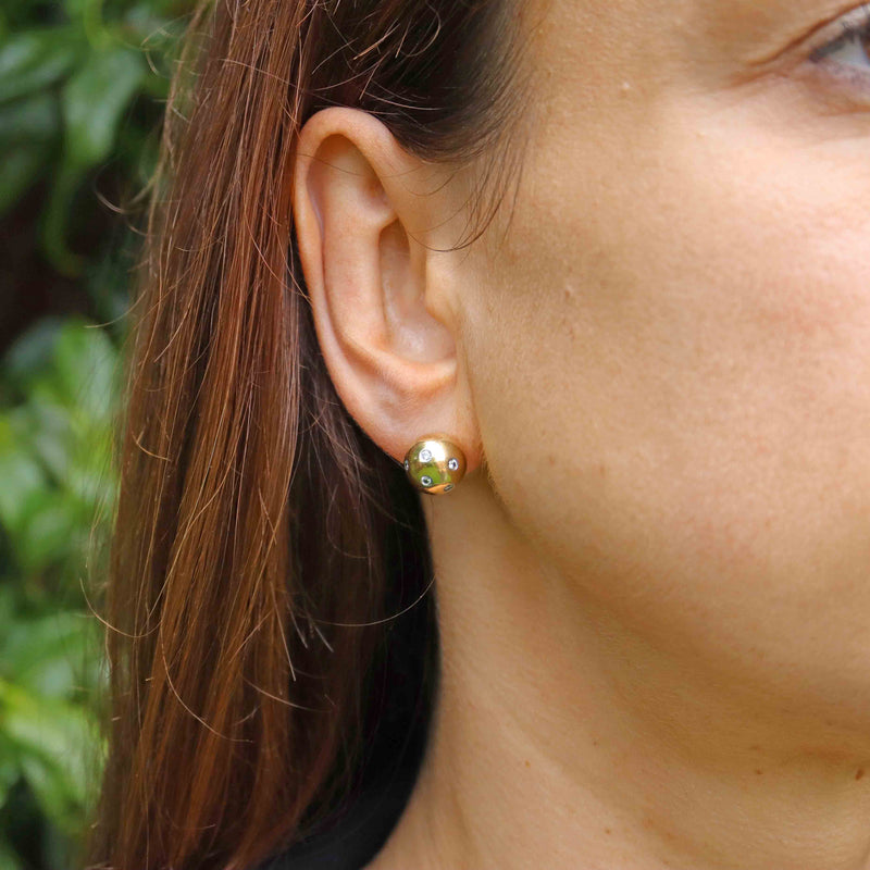 Ellibelle Jewellery Vintage Tiffany & Co Diamond 18ct Gold 'Etoile' Stud Earrings