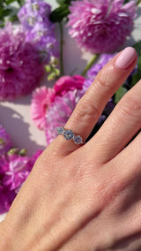 Vintage 1975 Diamond 18ct Gold Three-Stone Trilogy Engagement Ring (1.10cts)