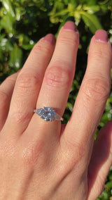 Art Deco Diamond & Platinum Solitaire Engagement Ring (1.85ct)