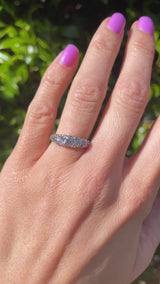 Victorian Diamond 18ct Gold Five-Stone Carved Half Hoop Engagement Ring (1.40cts)