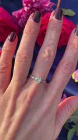 Vintage Old-Mine-Cut Yellow Diamond Platinum Solitaire Engagement Ring (1.15cts)