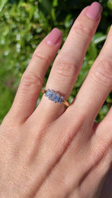 Vintage Emerald-Cut Diamond 18ct Gold Three-Stone Engagement Ring (1.25cts)