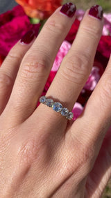 Antique Victorian Diamond 18ct Gold Five Stone Engagement Ring (1.45cts)