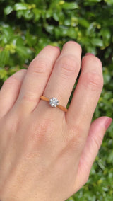 Vintage Diamond 18ct Gold Solitaire Engagement Ring (0.60ct)