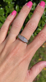 Antique Victorian Old-Cut Diamond 18ct Gold Belcher Ring (0.70cts)
