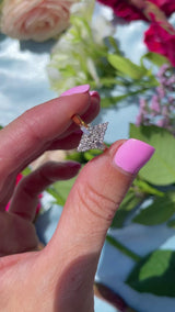 Vintage 1989 Vari-Cut Diamond 18ct Gold Navette Cluster Ring