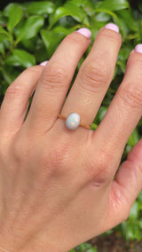 Edwardian Opal 18ct Gold Solitaire Ring