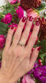 Vintage Diamond 18ct Gold Three-Stone Crossover Engagement Ring (1.20cts)