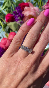 Art Deco Diamond 18ct Gold Three-Stone Trilogy Engagement Ring (1.75cts)