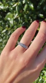 Diamond & Platinum Half-Eternity Wedding Band Ring (1.50cts)