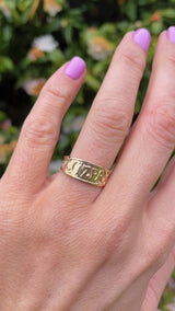 Antique Style 9ct Yellow Gold 'MIZPAH' Ring