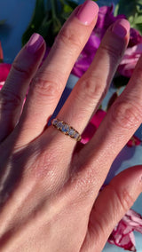 Victorian Old Mine Cut Diamond 18ct Gold Five Stone Ring (0.60cts)