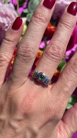 Vintage 1999 Cabochon Emerald 18ct Gold Single-Stone Solitaire Ring