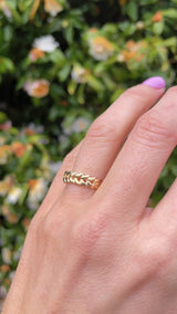 9ct Gold Petal Band Ring