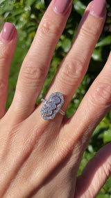 Platinum & Diamond Trilogy Cluster Ring (1.00ct)