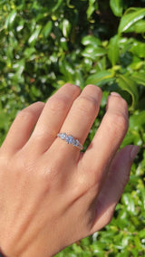 Vintage 1976 Diamond 18ct Gold & Platinum Three-Stone Engagement Ring (0.85ct)