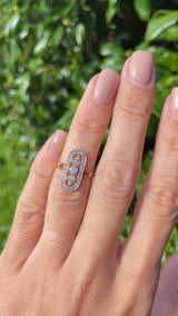 Antique Edwardian Diamond 18ct Gold & Platinum Engagement Ring