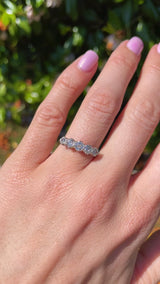 Edwardian Platinum Old-European Cut Diamond Five-Stone Ring (0.85cts)