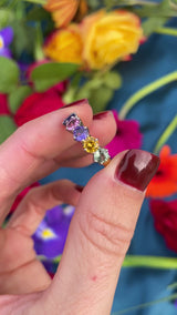 Multi-Coloured Sapphire 18ct Gold Five Stone Ring (2.50cts)