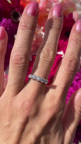 Vintage 18ct White Gold Diamond Five-Stone Ring (0.80cts)