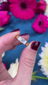 Vintage Emerald-Cut Diamond 18ct Gold Three-Stone Engagement Ring (1.00ct)