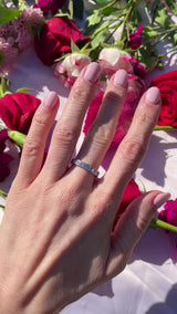 Diamond 18ct White Gold Half-Eternity Wedding Band Ring (0.77cts)