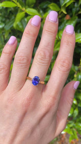 Tanzanite 18ct Gold Solitaire Engagement Ring