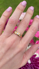 Victorian 18ct Gold Diamond Gypsy Ring By Deakin & Francis