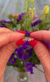Art Deco Diamond 18ct Gold & Platinum Engagement Ring (0.20ct)
