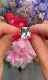 Aquamarine & Diamond 18ct Gold Dress Ring (10.60ct)