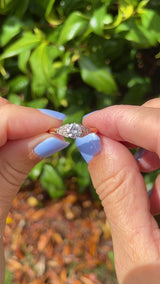 Art Deco Diamond 18ct Gold Engagement Ring (0.65ct)