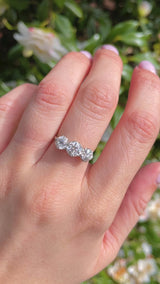 Art Deco Diamond & Platinum Trilogy Engagement Ring (2.05cts)