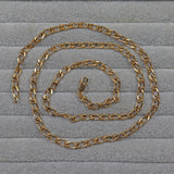 Ellibelle Jewellery VINTAGE 9CT GOLD FANCY CURB LINK NECK CHAIN (24")