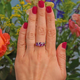 Ellibelle Jewellery Amethyst & Diamond White Gold Ring
