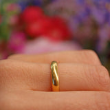 Ellibelle Jewellery Antique Art Deco 22ct Gold Wedding Band - Date 1925 (6.7g)