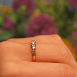 Ellibelle Jewellery Antique Diamond 18ct Gold Five Stone Ring (0.80ct)