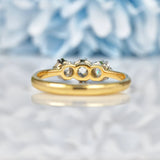 Ellibelle Jewellery Antique Diamond 18ct Gold Three Stone Engagement Ring (0.64ct)