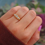 Ellibelle Jewellery Antique Edwardian Opal 18ct Gold Ring